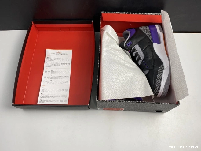 Cheap Husky Retro 050 Jordan 3 Air Black Court CT8532 Purple 0718